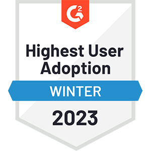 G2 Highest User Adoption Winter 2023