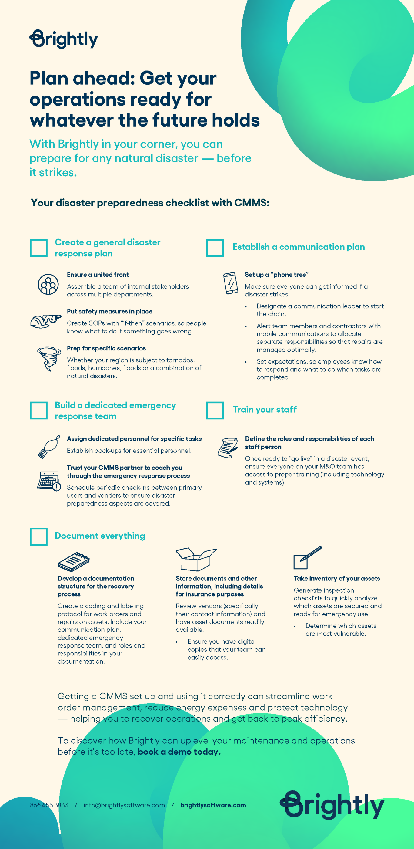 Brightly Disaster Preparedness Checklist