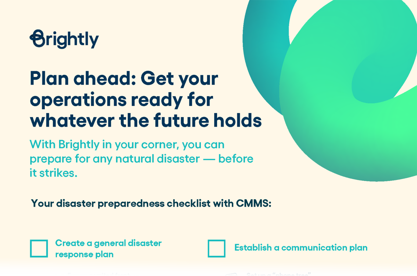 Disaster Checklist - Infographic Preview