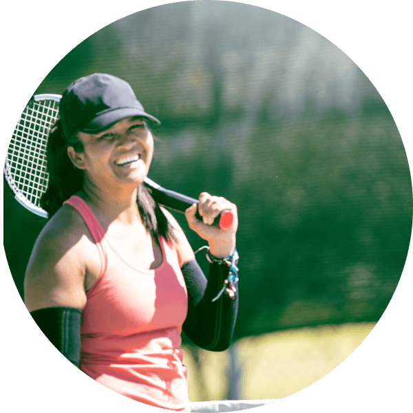 tennis playing man