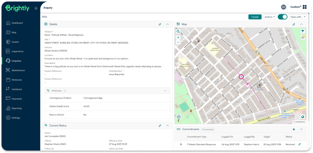 Screenshot of Confirm's configurable asset registry