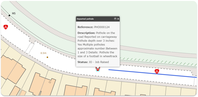 Screenshot of Confirm's centralized request portal where citizens can initiate and track requests on all public assets