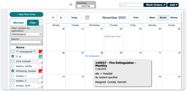 Screenshot of TheWorxHub can help you schedule and automate preventive maintenance to ensure continuous safety and compliance
