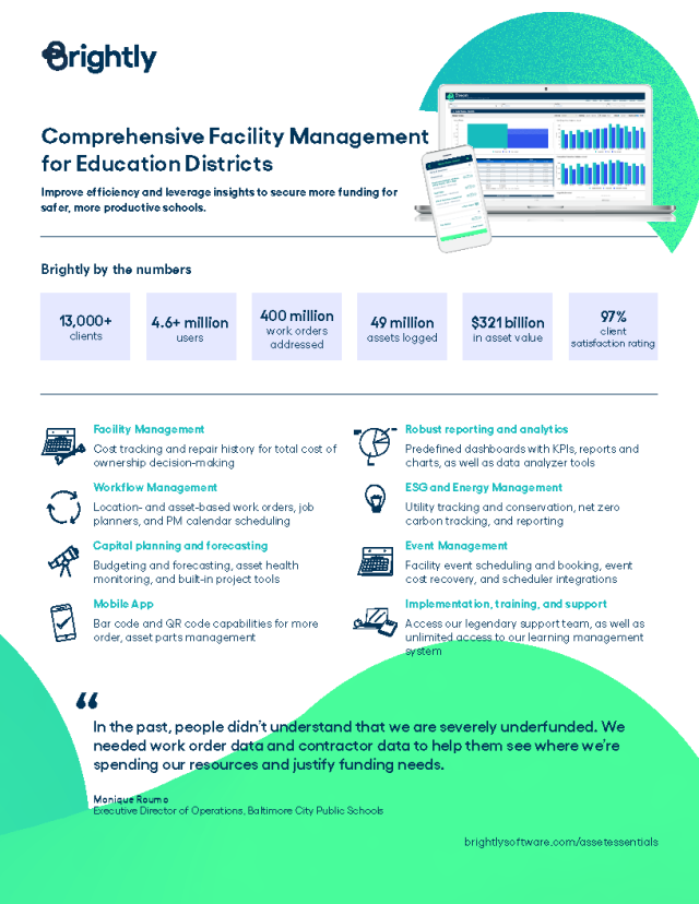 Comprehensive Facility Management for Education Districts