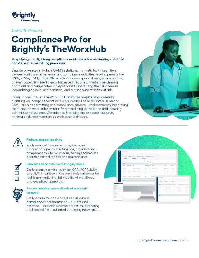 Compliance Pro for Brightly’s TheWorxHub