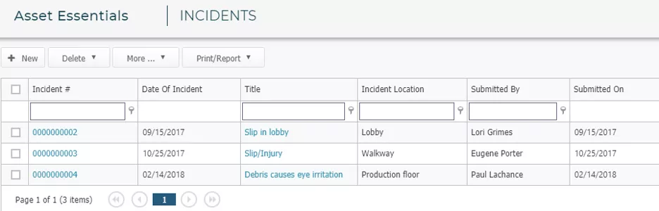 Automating Safety - 8 - AE Incidents Log