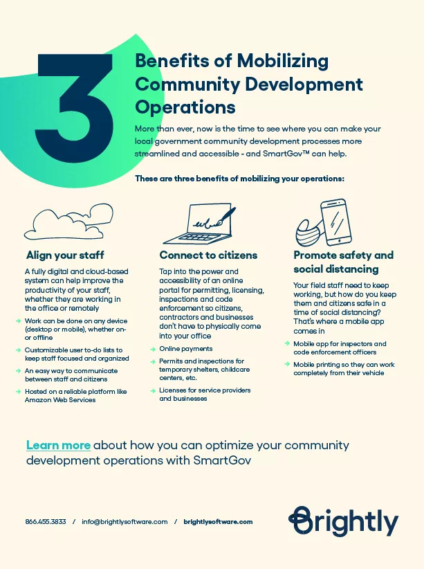 3 Benefits of Mobilizing Community Development Operations