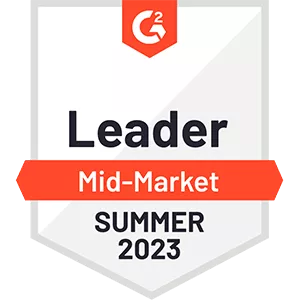 G2 Leader Mid-Market Summer 2023