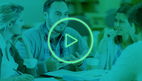 People talking webinar recording image